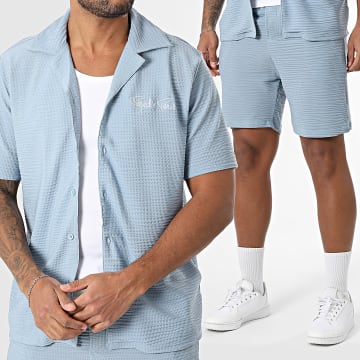 Project X Paris - Set aus Kurzarmhemd und Jogginghose 2510169 2540169 Hellblau